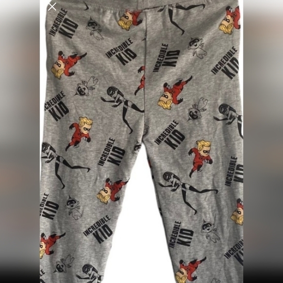 DISNEY Pixar Incredibles, Incredible Kid Jogger Pants Heathered Gray Siz… - Picture 2 of 5